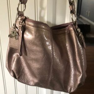 Coach overshoulder lilac bag